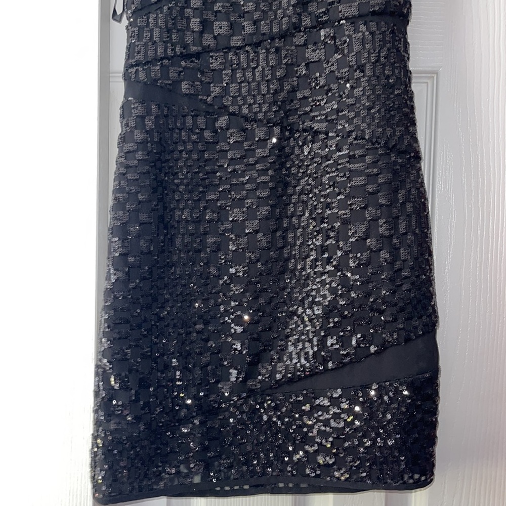 NWT 2B Bebe black sequin mini dress size XS - Picture 3 of 11